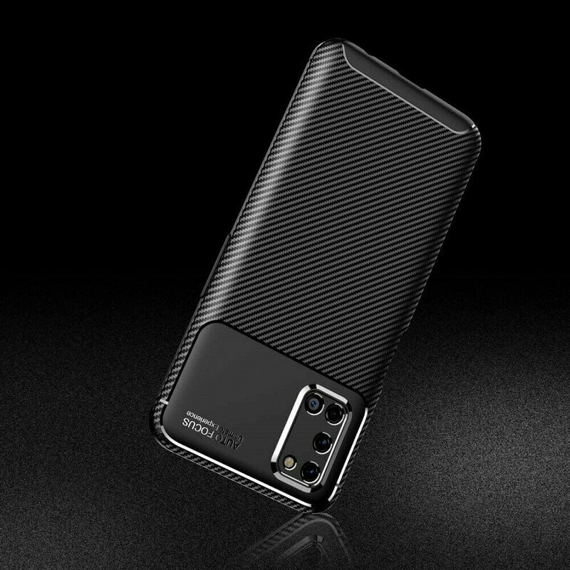 Husa Oppo A72 4G Carbon Fiber Skin - Negru