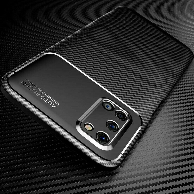 Husa Oppo A72 4G Carbon Fiber Skin - Negru