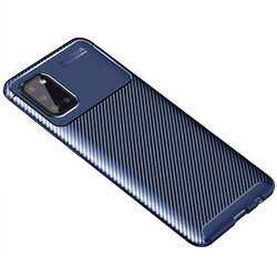 Husa Samsung Galaxy A31 Carbon Fiber Skin - Albastru
