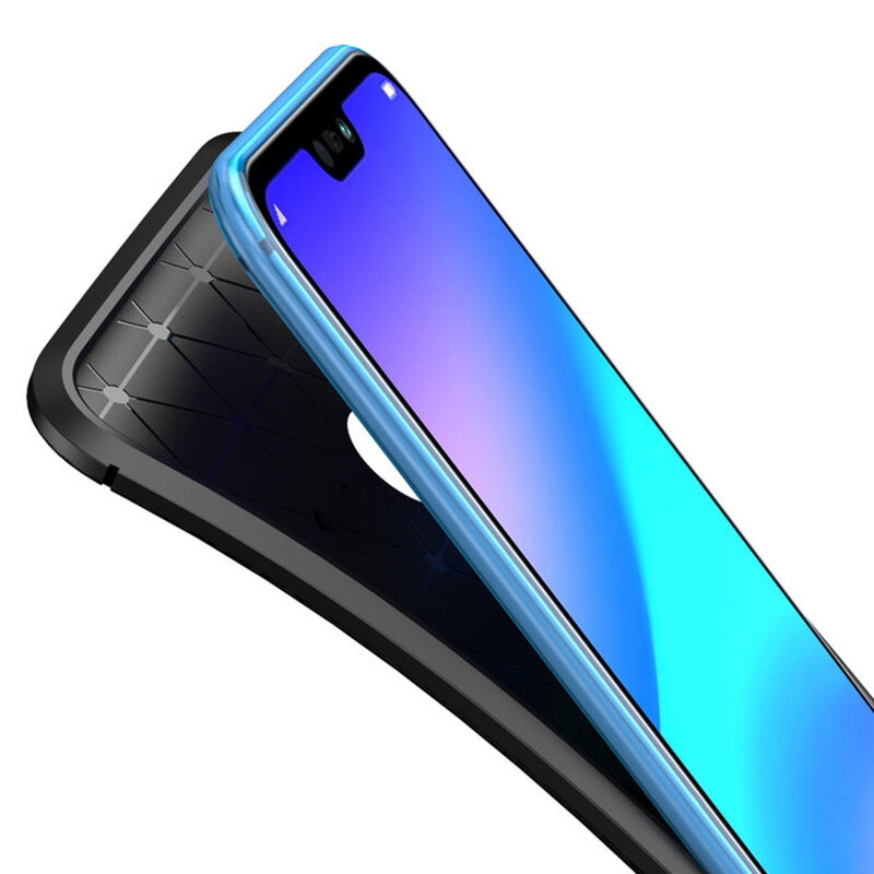 Husa Huawei P20 Lite Mobster Carbon Skin Negru