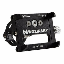 Suport Bicicleta Wozinsky Pentru Telefon Din Aluminiu Cu Prindere Pe Ghidon - WBHBK1 - Negru