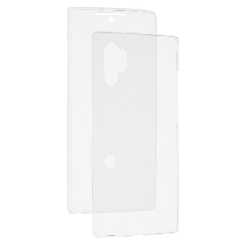 Husa Samsung Galaxy Note 10 Plus TPU UltraSlim 360 Cu Senzor De Amprenta - Transparent