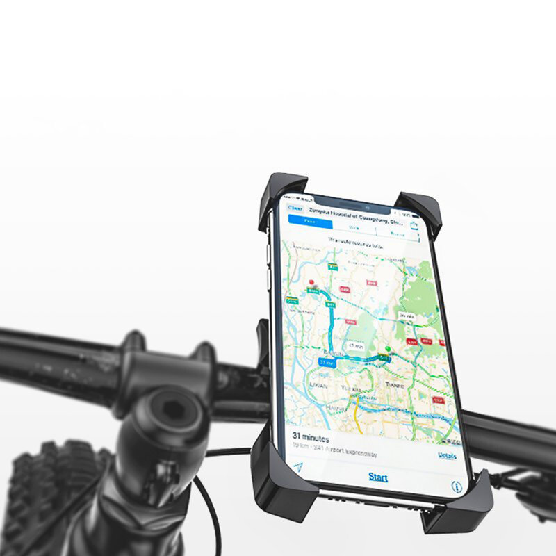 Suport Bicicleta/Motocicleta Wozinsky Ajustabil Pentru Telefon Cu Prindere Pe Ghidon - WBHBK2 - Negru