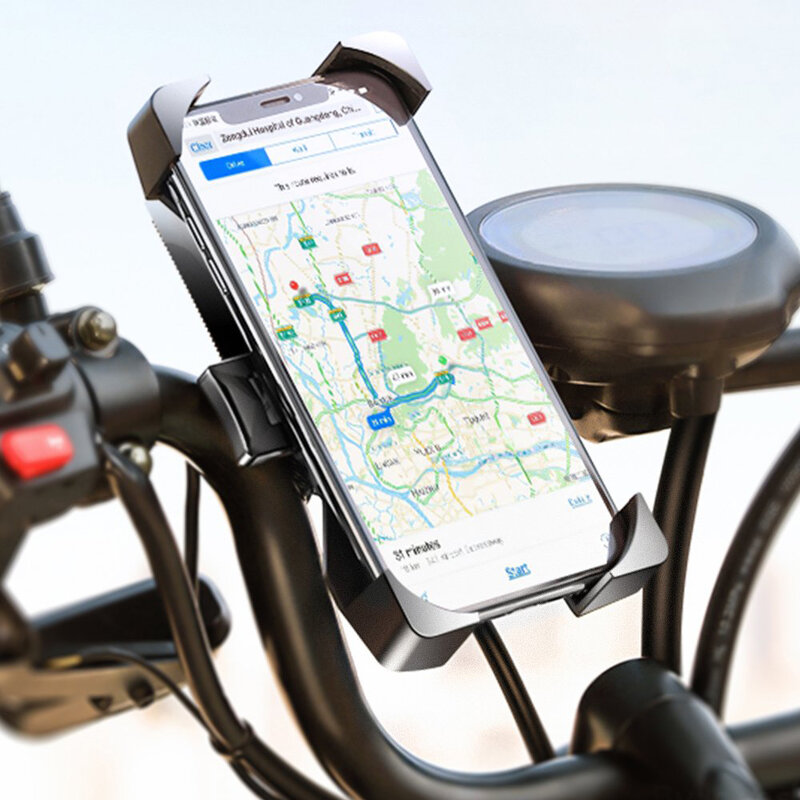 Suport Bicicleta/Motocicleta Wozinsky Ajustabil Pentru Telefon Cu Prindere Pe Ghidon - WBHBK2 - Negru