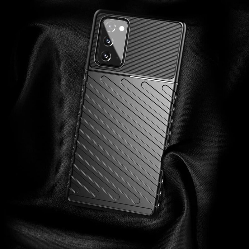 Husa Samsung Galaxy Note 20 Thunder Flexible Tough TPU - Negru