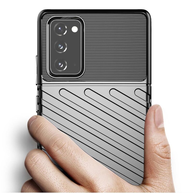 Husa Samsung Galaxy Note 20 Thunder Flexible Tough TPU - Negru