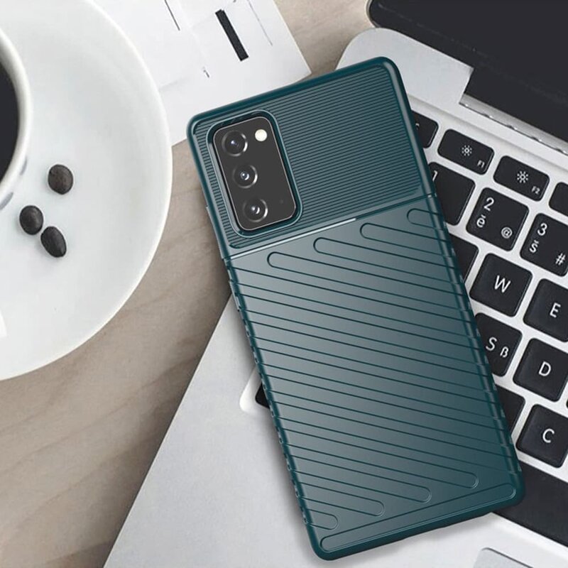 Husa Samsung Galaxy Note 20 Thunder Flexible Tough TPU - Negru
