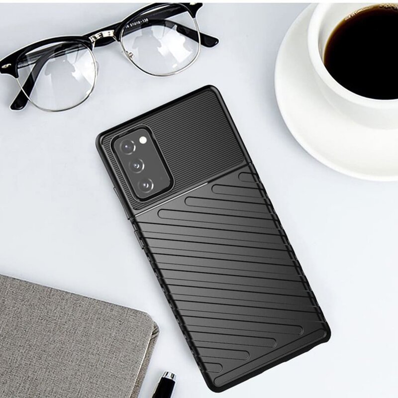 Husa Samsung Galaxy Note 20 Thunder Flexible Tough TPU - Negru