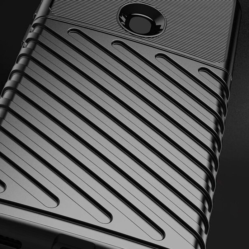 Husa Samsung Galaxy A41 Thunder Flexible Tough TPU - Negru