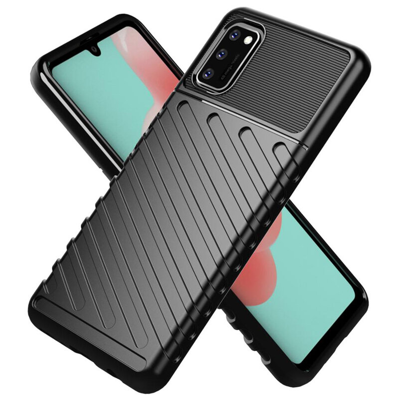 Husa Samsung Galaxy A41 Thunder Flexible Tough TPU - Verde