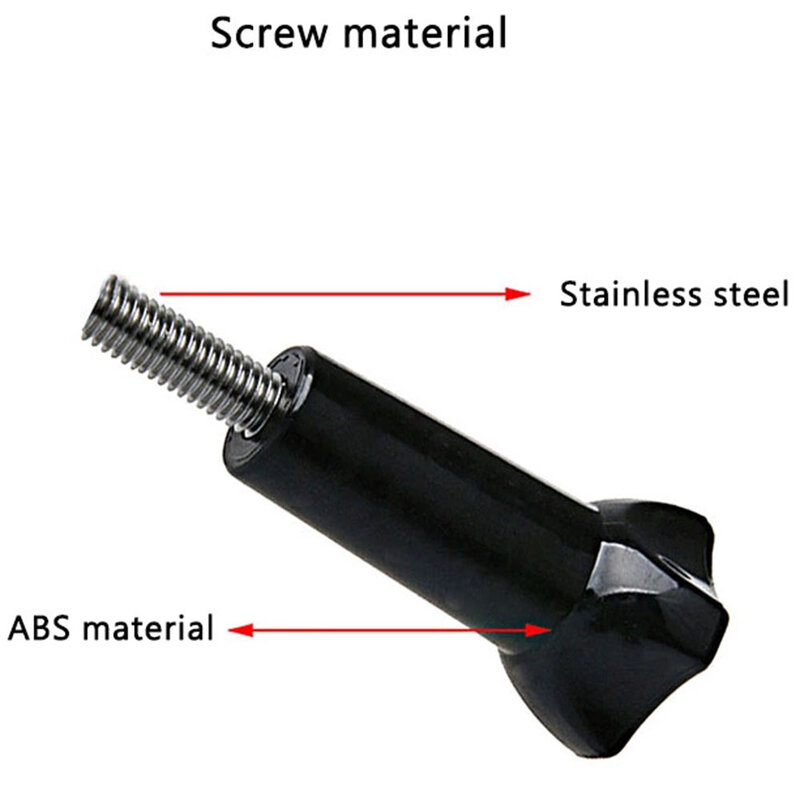 Surub GoPro Universal Din Otel Inoxidabil Pentru Fixare Camere De Actiune 5.5cm - Negru