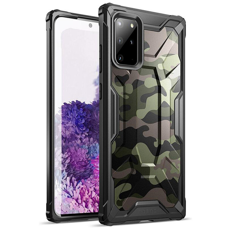 Husa Samsung Galaxy S20 Plus 5G Poetic Affinity Transparenta - Camuflaj