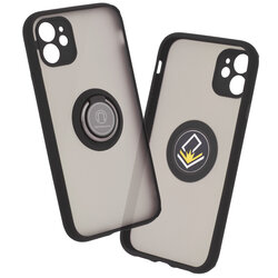 Husa iPhone 11 Techsuit Glinth Cu Inel Suport Stand Magnetic - Negru