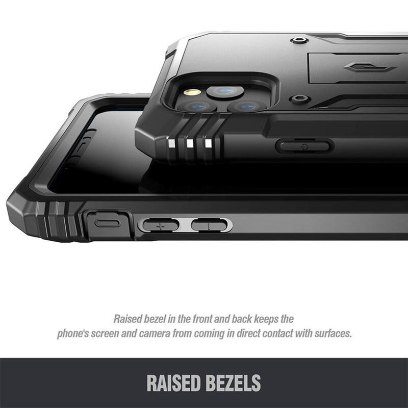 [Pachet 360°] Husa iPhone 11 Pro Poetic Revolution + Folie Ecran - Negru