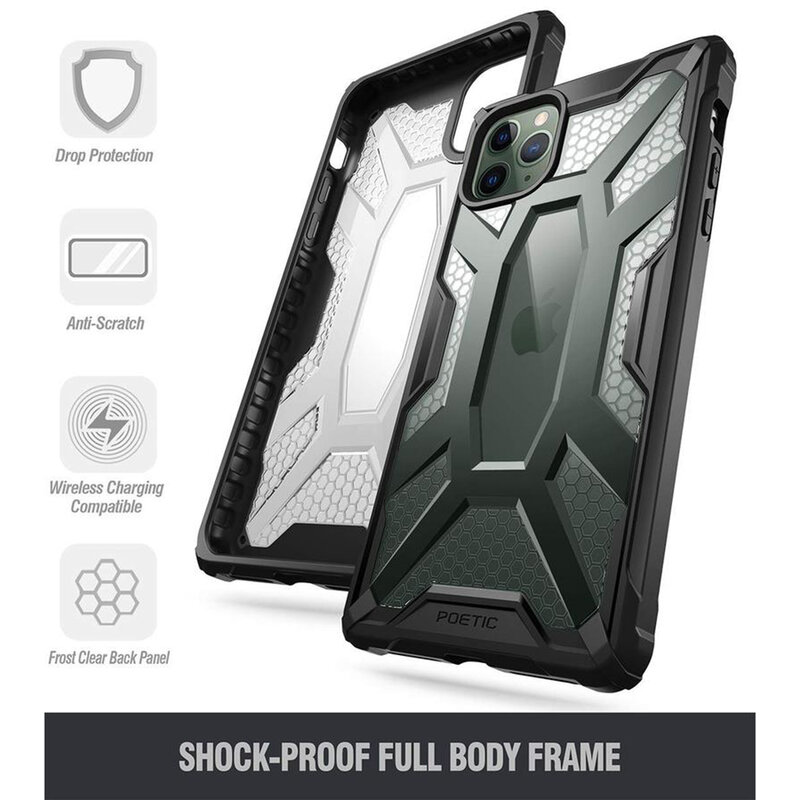 Husa iPhone 11 Pro Poetic Affinity Transparenta - Camuflaj