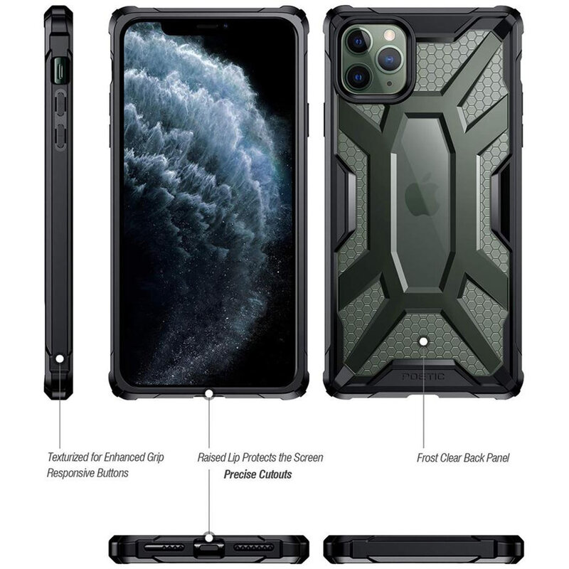 Husa iPhone 11 Pro Poetic Affinity Transparenta - Camuflaj