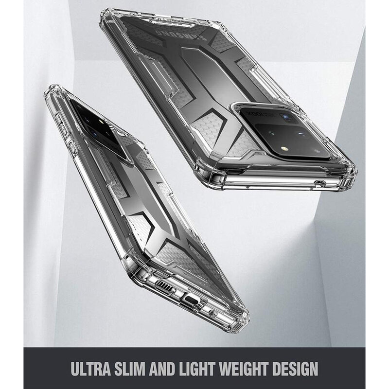 Husa Samsung Galaxy S20 Ultra Poetic Affinity Transparenta - Negru