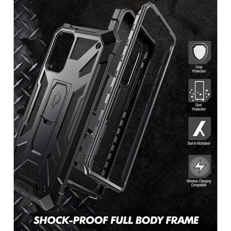 Husa Samsung Galaxy S20 Plus 5G Poetic Affinity Transparenta - Camuflaj