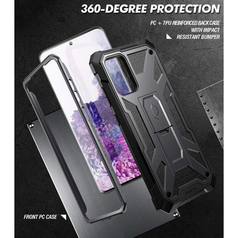 Husa Samsung Galaxy S20 Plus Poetic Affinity Transparenta - Camuflaj