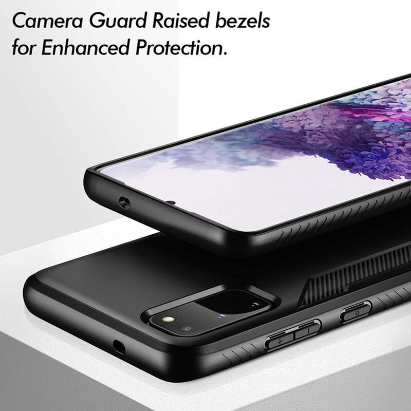 Husa Samsung Galaxy S20 5G Poetic Karbon Shield - Negru