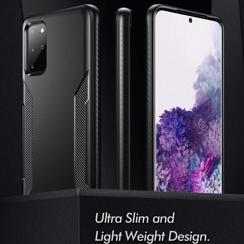 Husa Samsung Galaxy S20 Plus 5G Poetic Karbon Shield - Negru