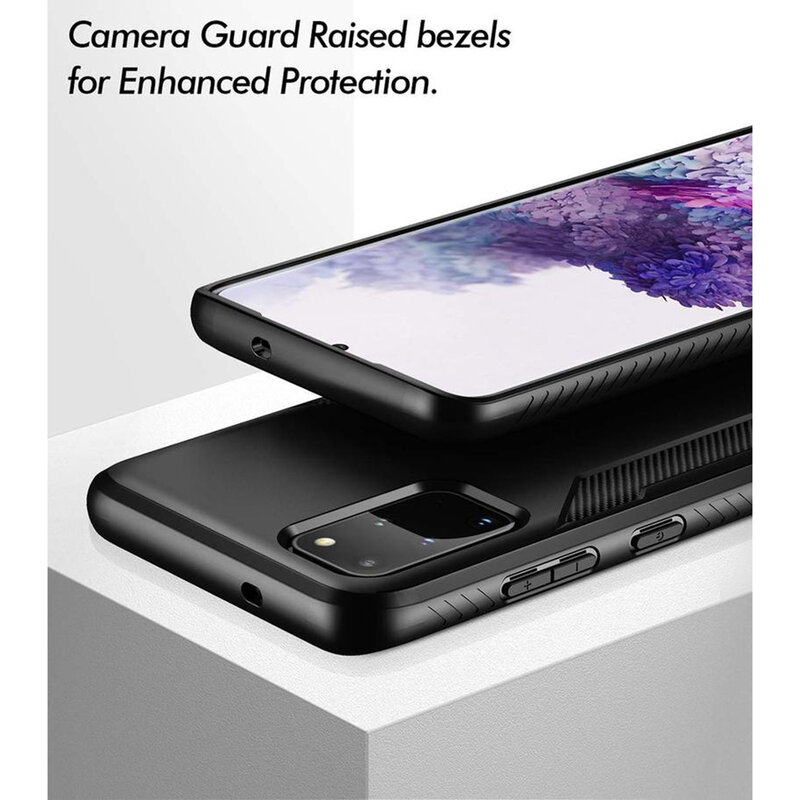 Husa Samsung Galaxy S20 Plus 5G Poetic Karbon Shield - Negru