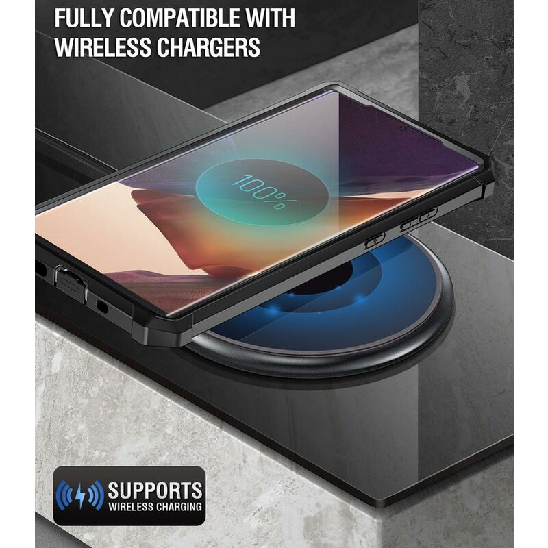 Husa Samsung Galaxy Note 20 Ultra 5G Poetic Guardian + Bumper - Negru