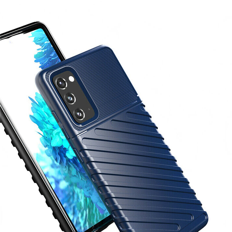 Husa Samsung Galaxy S20 Thunder Flexible Tough TPU - Negru