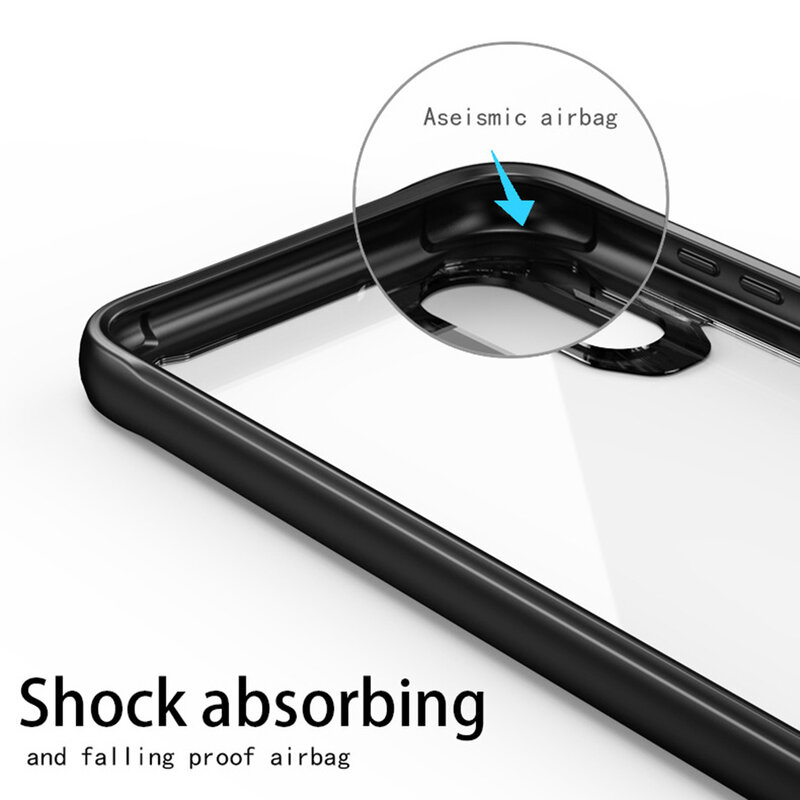 Husa Samsung Galaxy Note 20 Mobster Glaast Series Transparenta - Negru