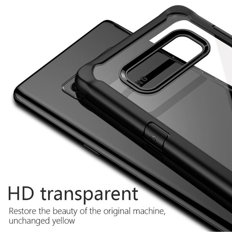 Husa Samsung Galaxy A20s Mobster Glaast Series Transparenta - Negru