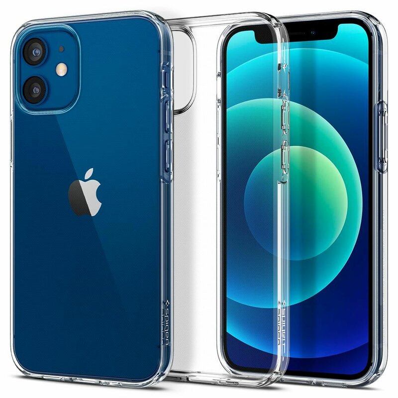 Husa iPhone 12 mini Spigen Liquid Crystal, transparenta