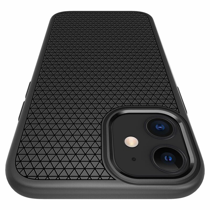 Husa iPhone 12 Spigen Liquid Air - Matte Black