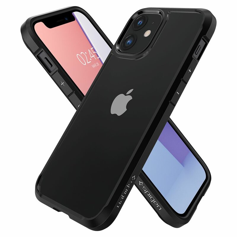 Husa iPhone 12 Spigen Ultra Hybrid - Matte Black