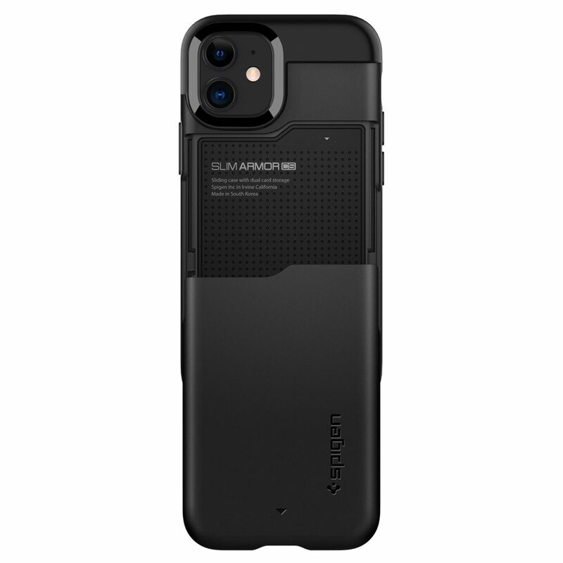 Husa iPhone 12 mini Spigen Slim Armor CS - Black