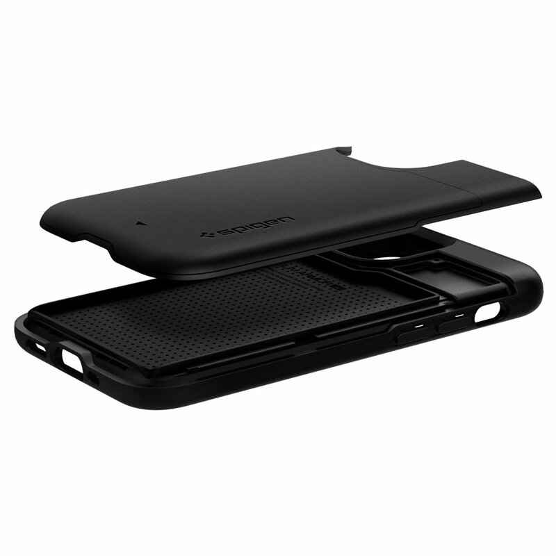 Husa iPhone 12 mini Spigen Slim Armor CS - Black