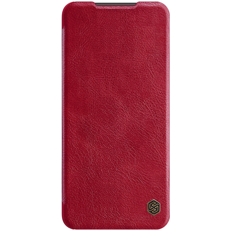 Husa Xiaomi Redmi Note 9 Pro Nillkin QIN Leather, rosu