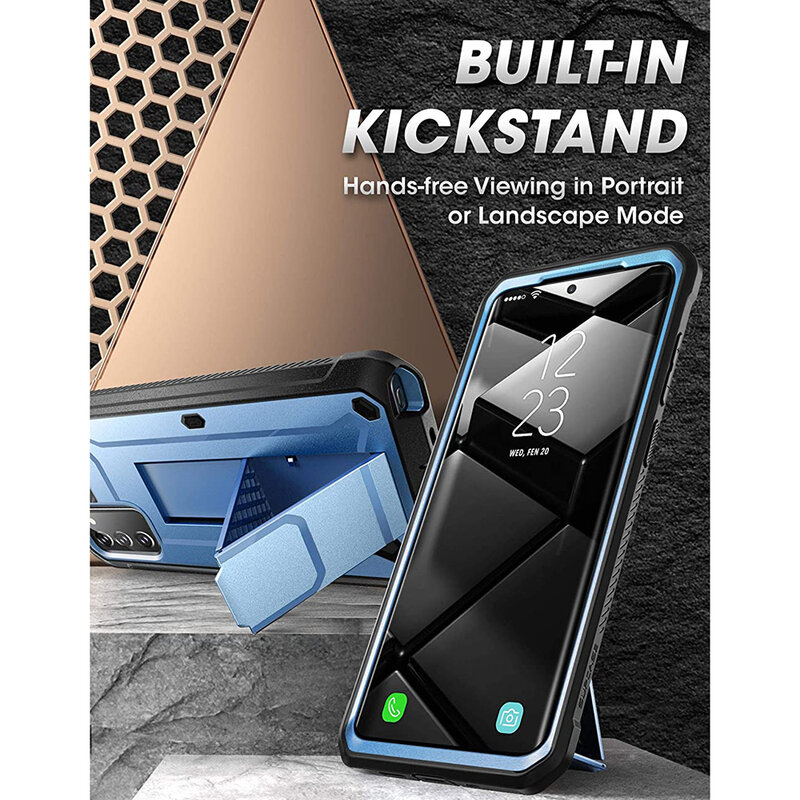 Husa Samsung Galaxy Note 20 Supcase Unicorn Beetle Pro, bleu