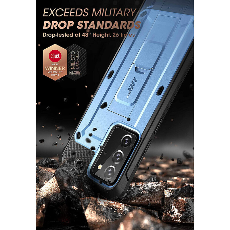 Husa Samsung Galaxy Note 20 Supcase Unicorn Beetle Pro, bleu