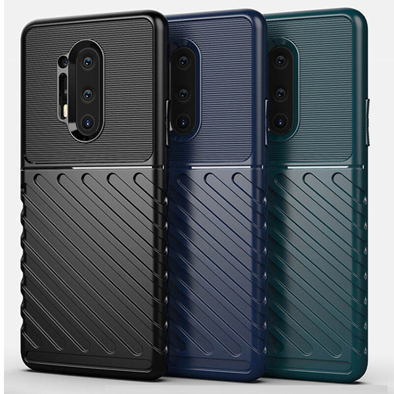 Husa OnePlus 8 Pro Thunder Flexible Tough TPU - Negru