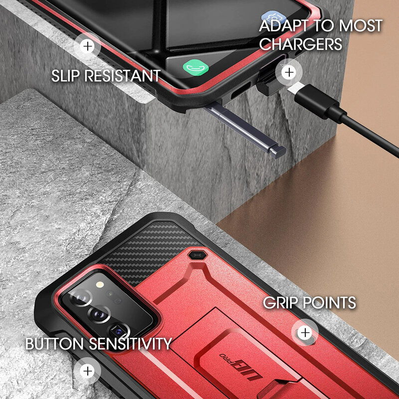 Husa Samsung Galaxy Note 20 Supcase Unicorn Beetle Pro, rosu