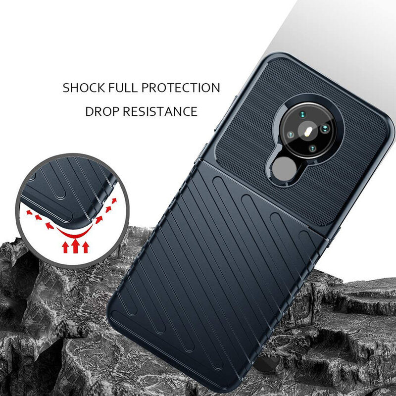 Husa Nokia 5.3 Thunder Flexible Tough TPU - Albastru