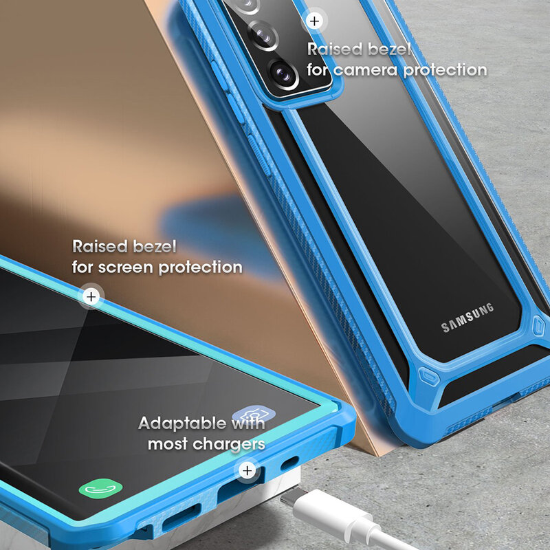 Husa Samsung Galaxy Note 20 5G Supcase Unicorn Beetle Exo - Blue