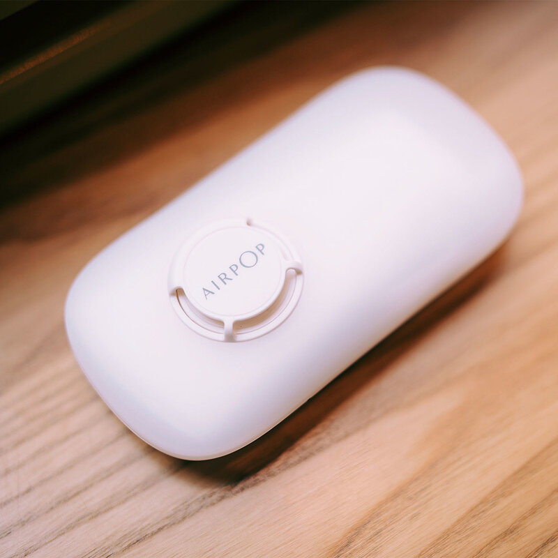 Toc masca de protectie reutilizabila Airpop, etui cu aerisire, alb