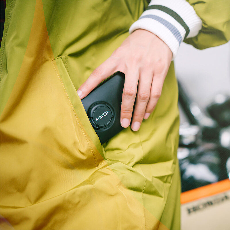 Toc masca de protectie reutilizabila Airpop, etui cu aerisire, alb