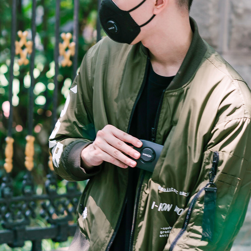 Toc masca de protectie reutilizabila Airpop, etui cu aerisire, alb