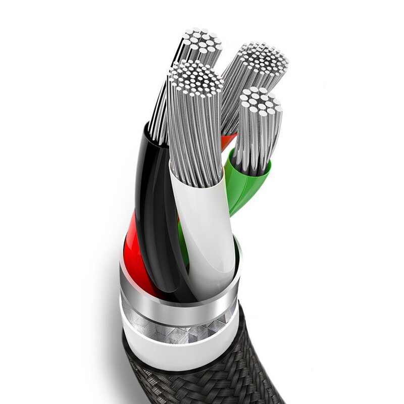 Cablu de date Baseus 3in1 USB / Lightning / Type C / Micro-USB 3A - 1.2m  - CAMLT-SU01- Negru