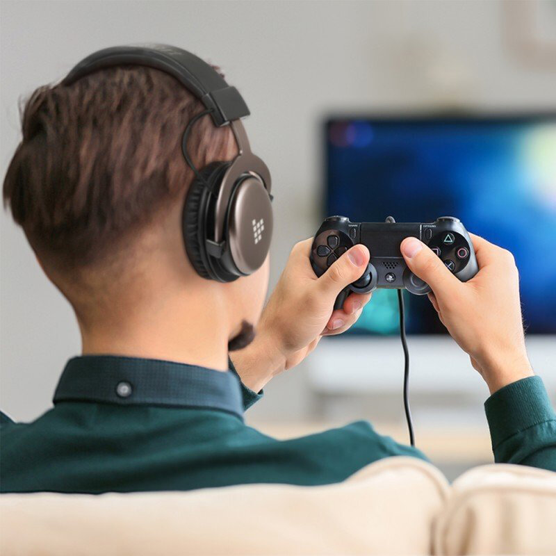 Casti On-Ear Pentru Gaming Tronsmart Sono Multiplatforma Cu Fir 2m - Negru