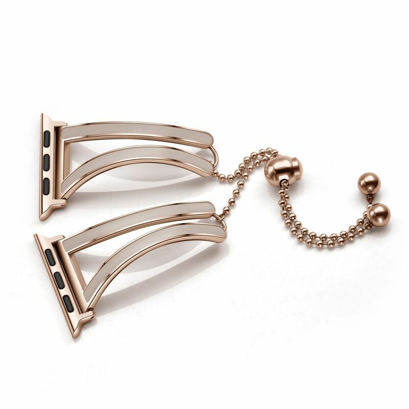 Curea Apple Watch 5 44mm Tech-Protect Chainband - Auriu