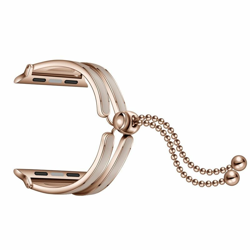 Curea Apple Watch 5 44mm Tech-Protect Chainband - Auriu