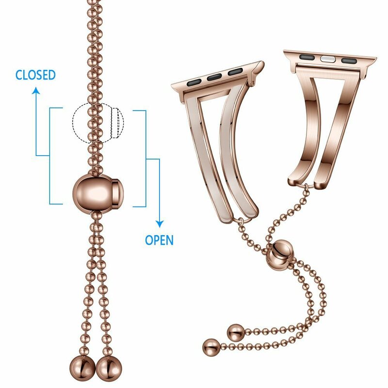 Curea Apple Watch 1 42mm Tech-Protect Chainband - Auriu